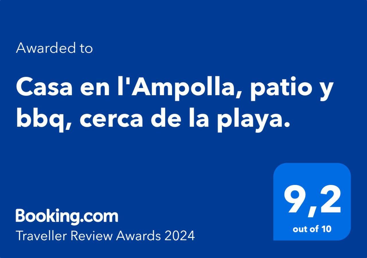 Casa En L'Ampolla, Patio Y Bbq, Cerca De La Playa, Pet Friendly Exterior foto